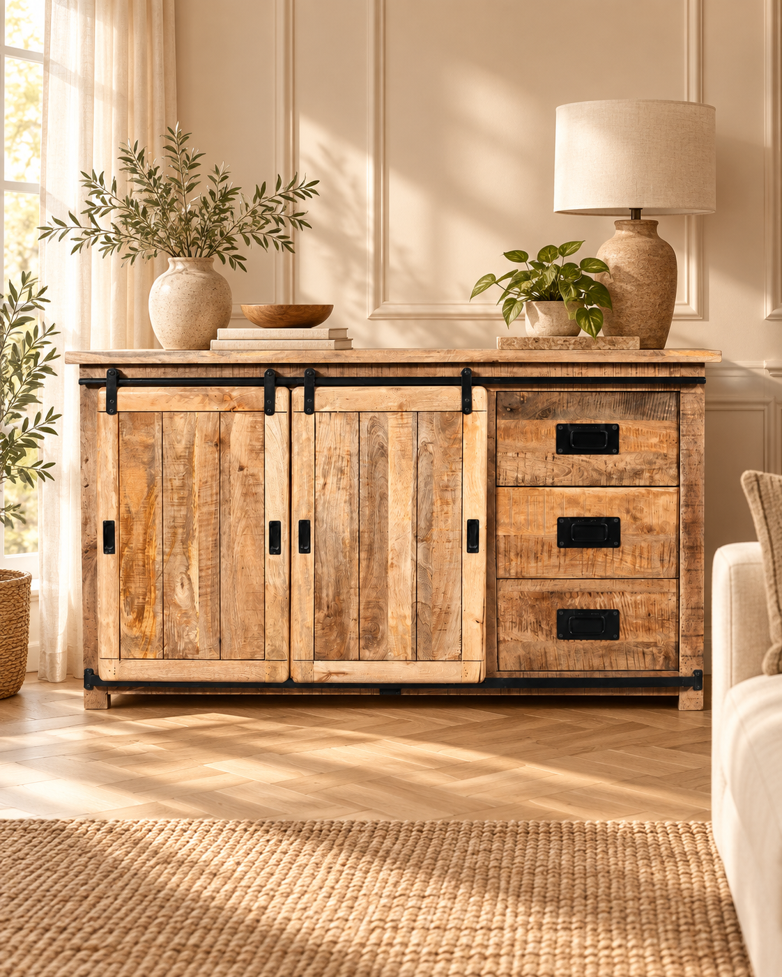 Buffet en bois de manguier - RIGA