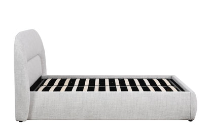 Lit coffre en tissu avec sommier - BRYLE