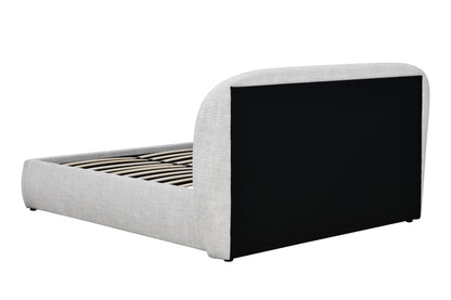 Lit coffre en tissu avec sommier - BRYLE