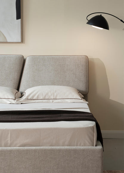 Lit en tissu anti tache - RIHAN