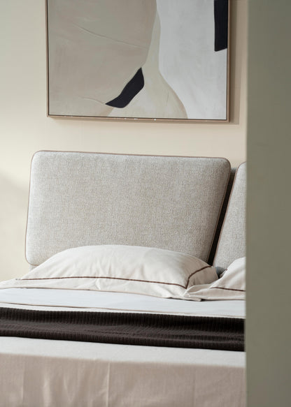Lit en tissu anti tache - RIHAN