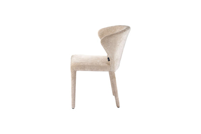 Chaise en tissu anti tache, 60,5x54,5xH81,5CM - NOAM