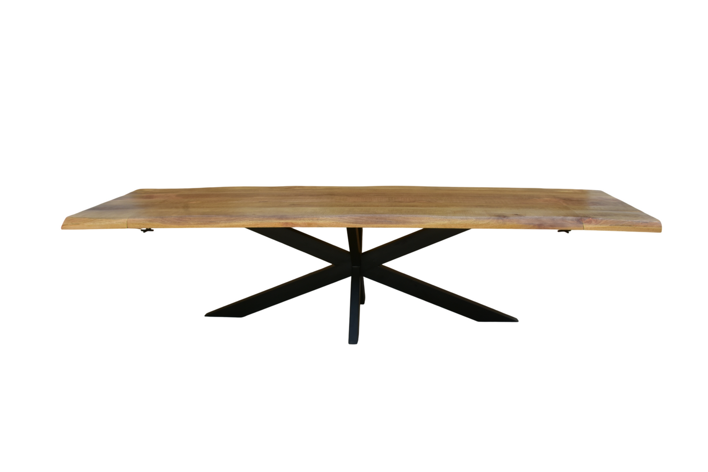 Table à manger extensible avec plateau en bois de manguier - ELVINA