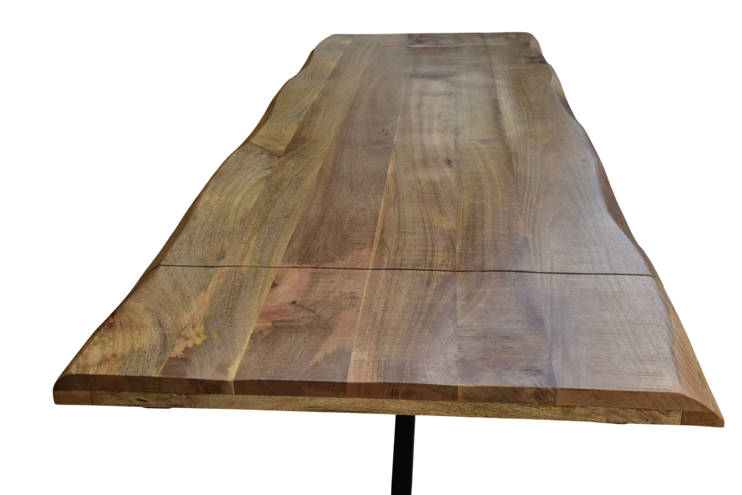Table à manger extensible avec plateau en bois de manguier - ELVINA