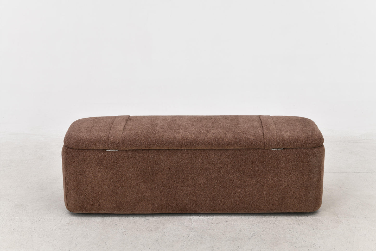 Banc de dressing pouf en tissu anti tache, 123x46xH45CM Emilio