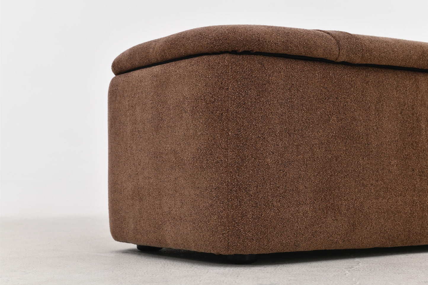 Banc de dressing pouf en tissu anti tache, 123x46xH45CM Emilio