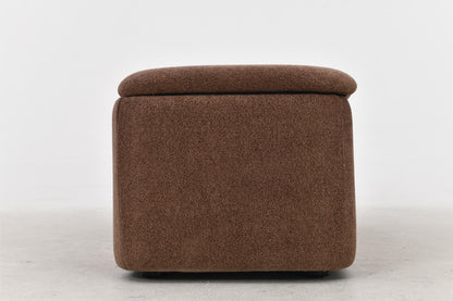 Banc de dressing pouf en tissu anti tache, 123x46xH45CM Emilio