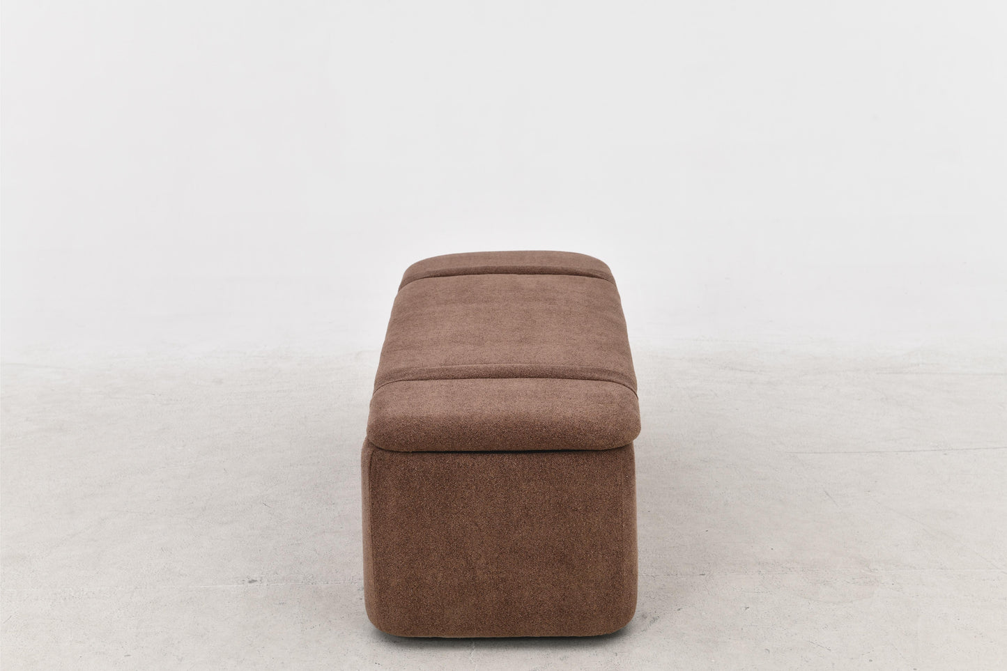 Banc de dressing pouf en tissu anti tache, 123x46xH45CM Emilio