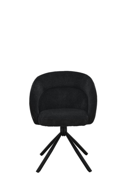 Chaise en tissu anti tache, 60,5x62,5xH82,5CM - CELINE