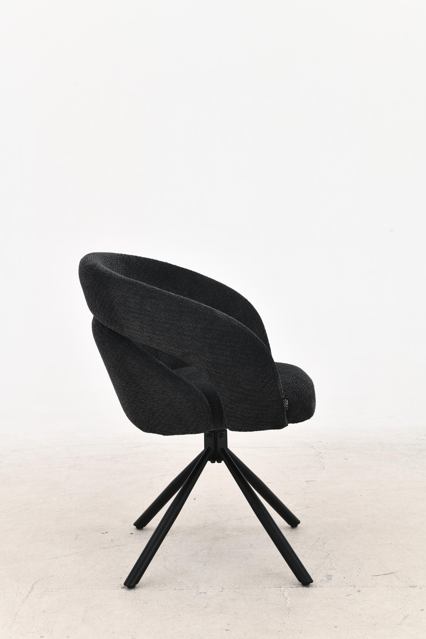 Chaise en tissu anti tache, 60,5x62,5xH82,5CM - CELINE