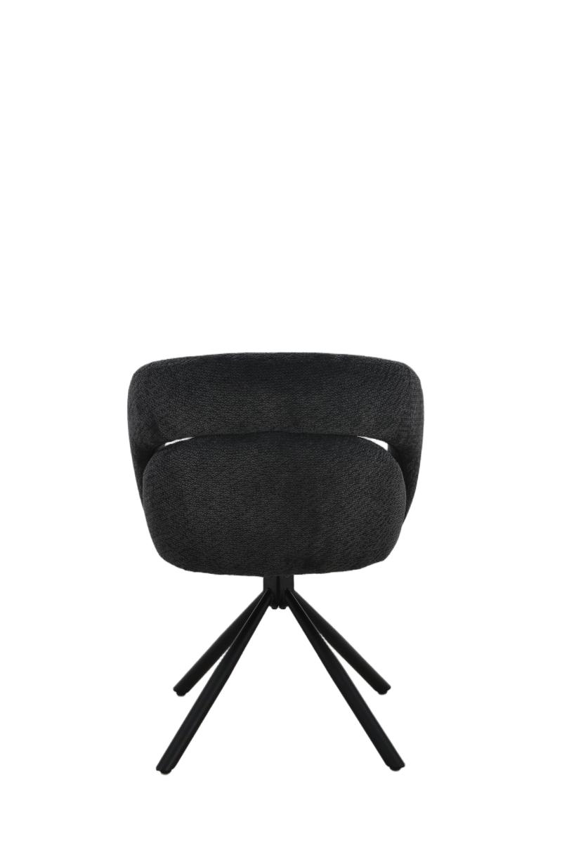 Chaise en tissu anti tache, 60,5x62,5xH82,5CM - CELINE