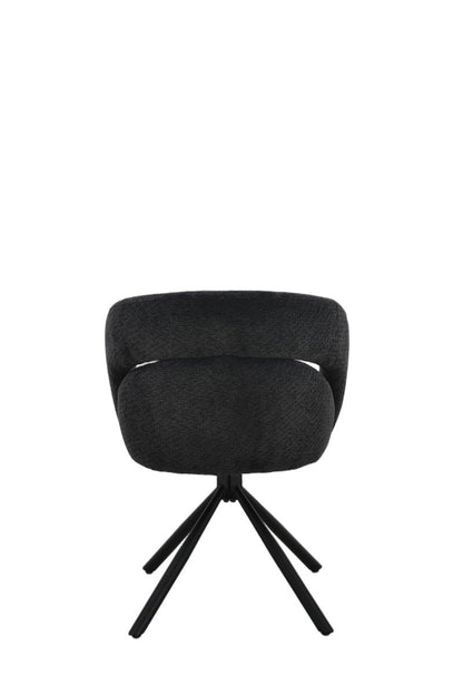 Chaise en tissu anti tache, 60,5x62,5xH82,5CM - CELINE