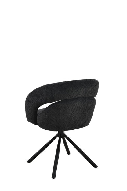 Chaise en tissu anti tache, 60,5x62,5xH82,5CM - CELINE