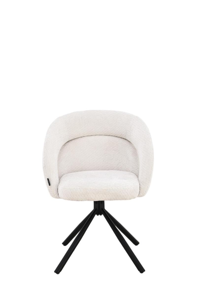 Chaise en tissu anti tache, 60,5x62,5xH82,5CM - CELINE
