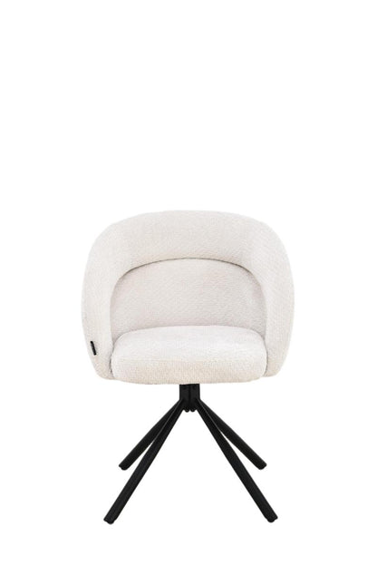 Chaise en tissu anti tache, 60,5x62,5xH82,5CM - CELINE
