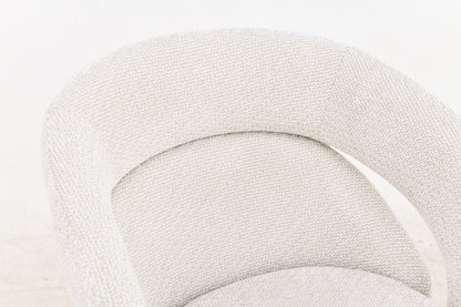 Chaise en tissu anti tache, 60,5x62,5xH82,5CM - CELINE