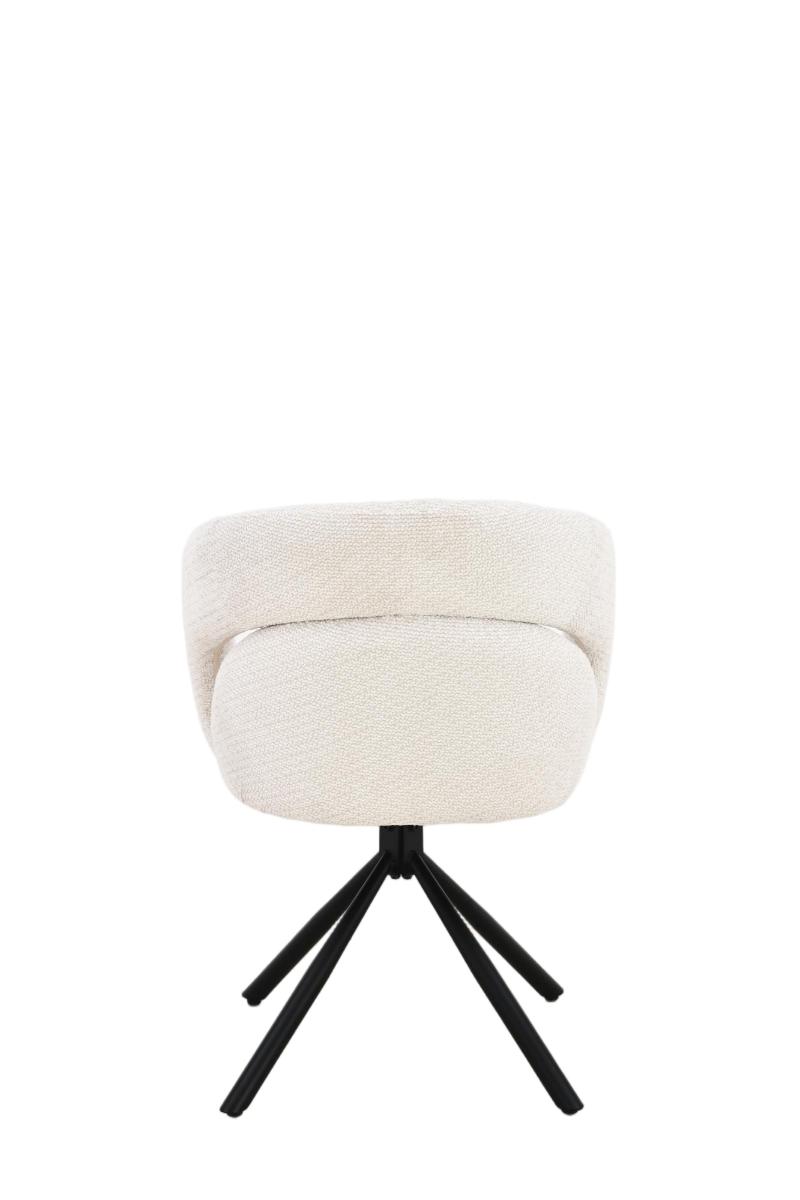 Chaise en tissu anti tache, 60,5x62,5xH82,5CM - CELINE