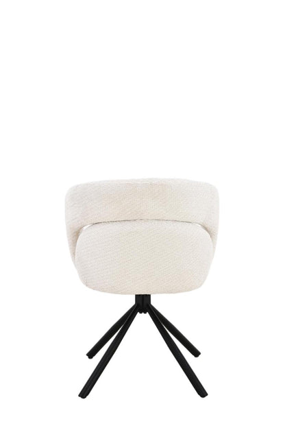Chaise en tissu anti tache, 60,5x62,5xH82,5CM - CELINE