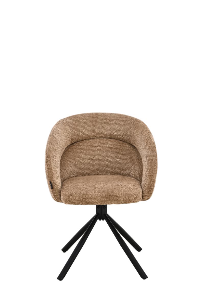 Chaise en tissu anti tache, 60,5x62,5xH82,5CM - CELINE