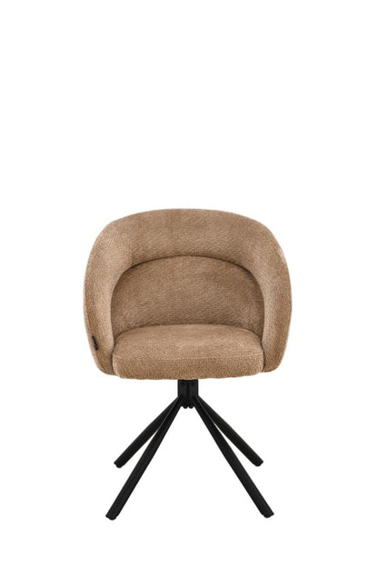 Chaise en tissu anti tache, 60,5x62,5xH82,5CM - CELINE
