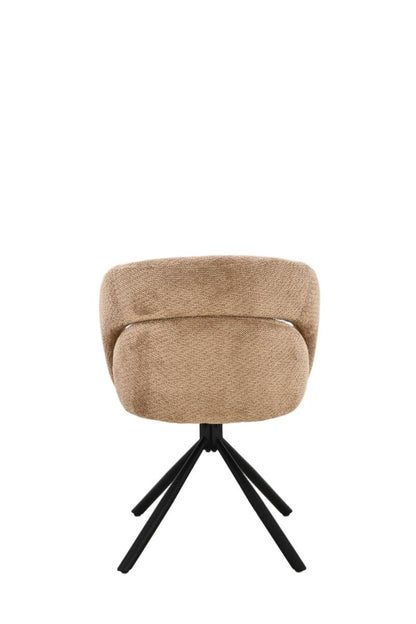Chaise en tissu anti tache, 60,5x62,5xH82,5CM - CELINE