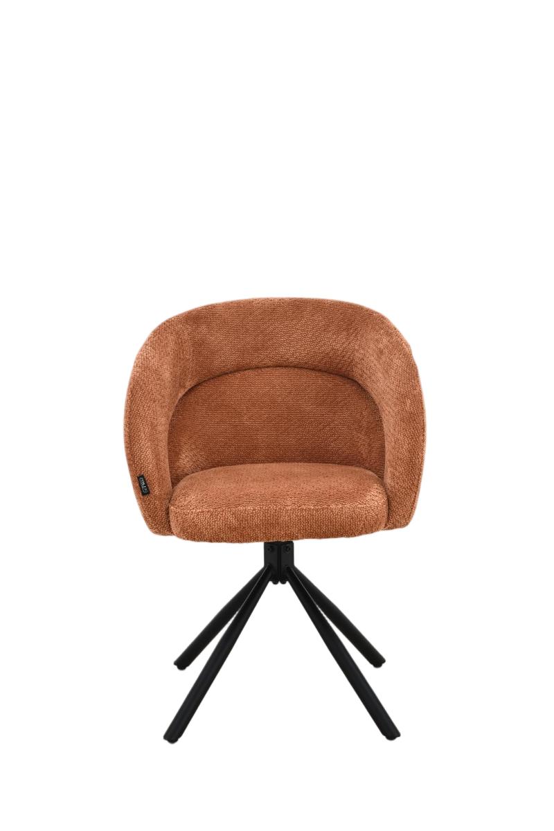 Chaise en tissu anti tache, 60,5x62,5xH82,5CM - CELINE