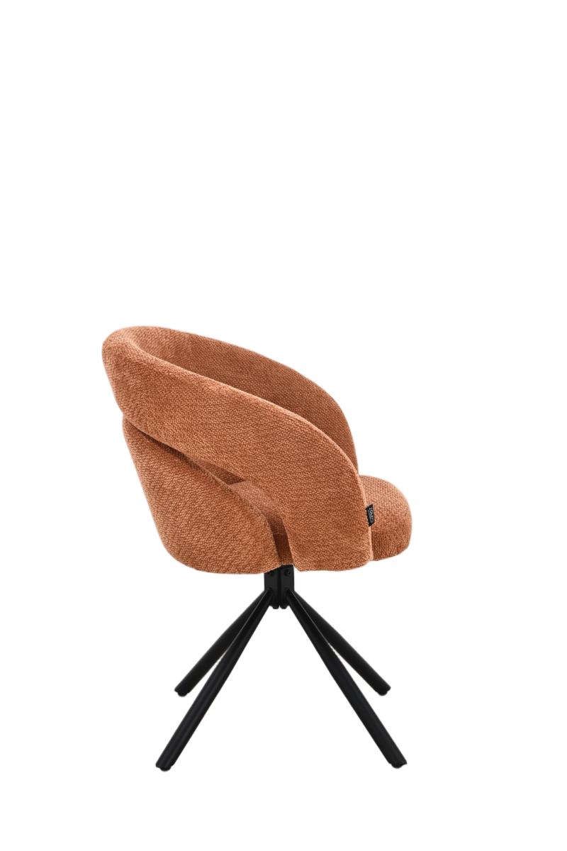 Chaise en tissu anti tache, 60,5x62,5xH82,5CM - CELINE