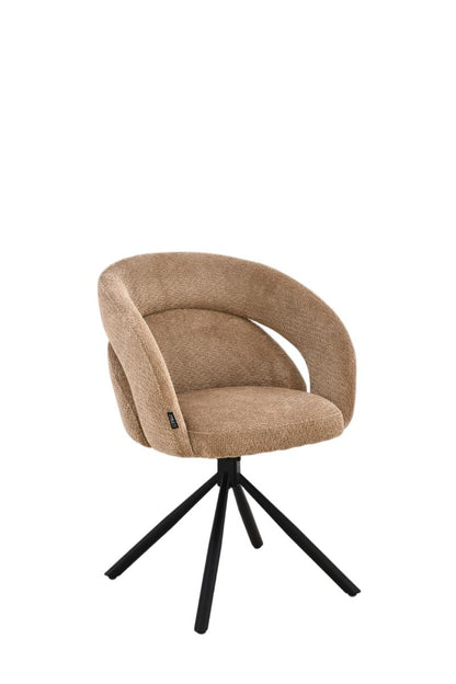 Chaise en tissu anti tache, 60,5x62,5xH82,5CM - CELINE