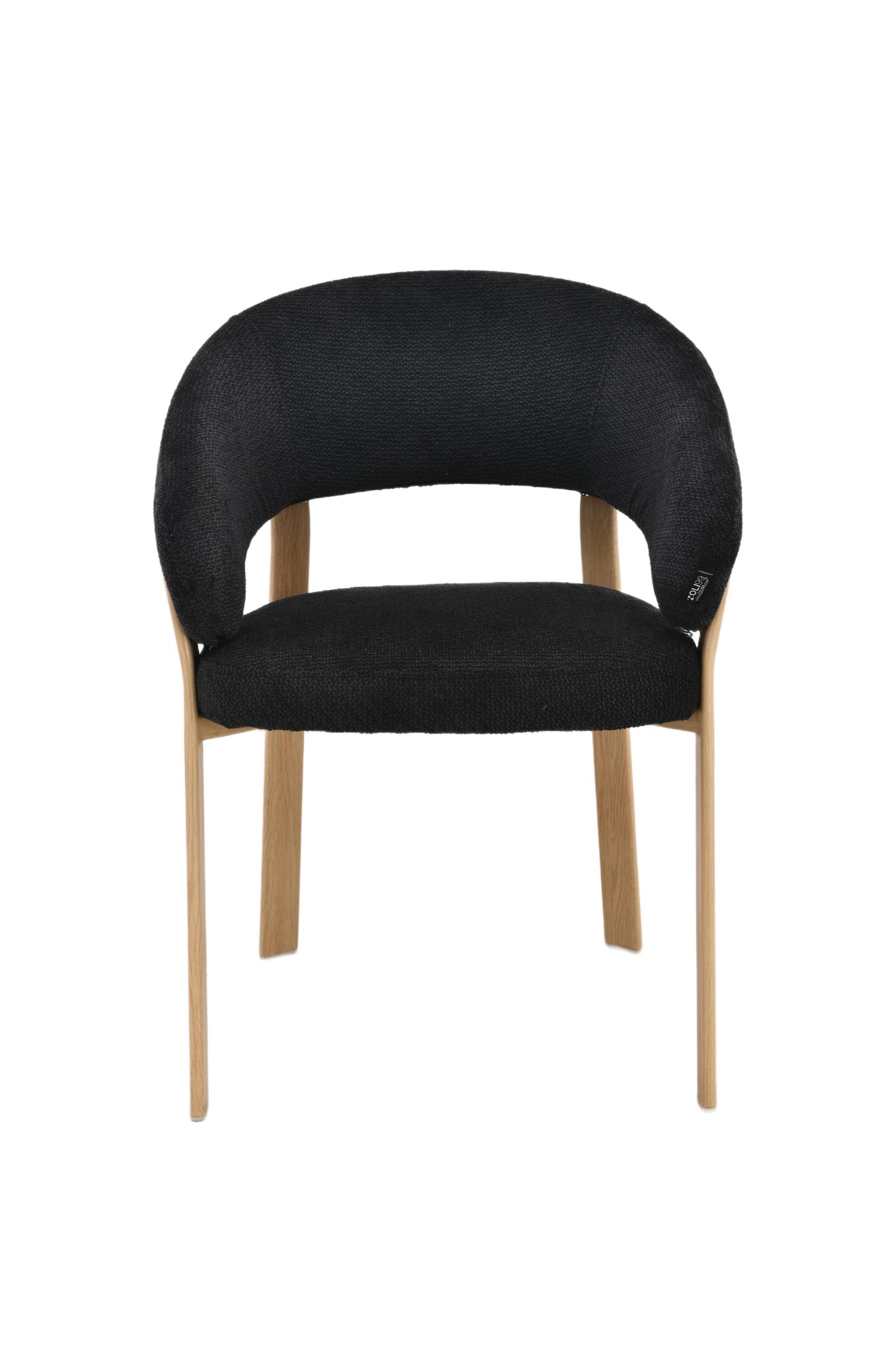 Chaise en tissu anti tache, 57x61xH79,5CM - ALESSIA