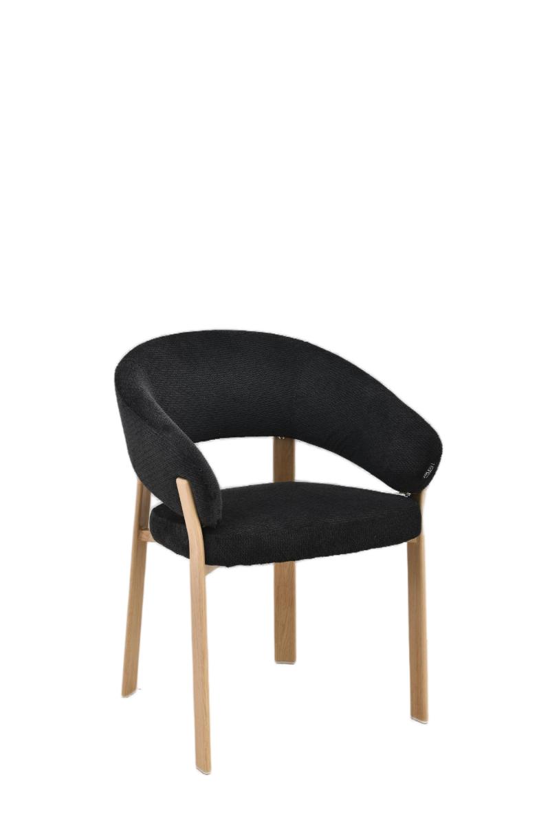 Chaise en tissu anti tache, 57x61xH79,5CM - ALESSIA
