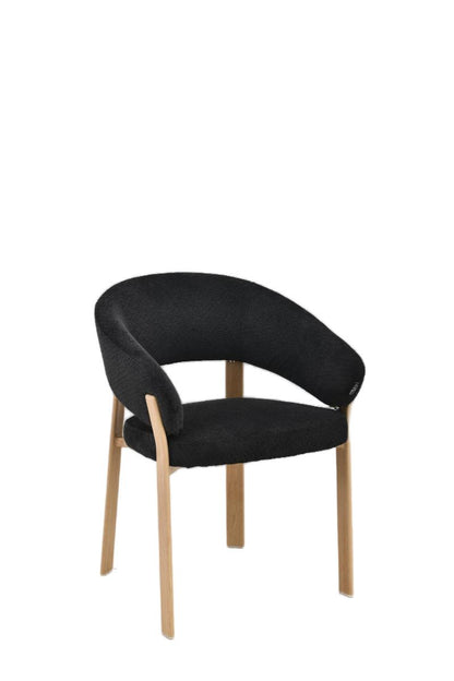 Chaise en tissu anti tache, 57x61xH79,5CM - ALESSIA