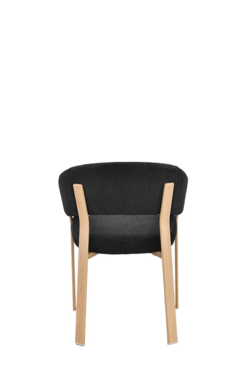 Chaise en tissu anti tache, 57x61xH79,5CM - ALESSIA