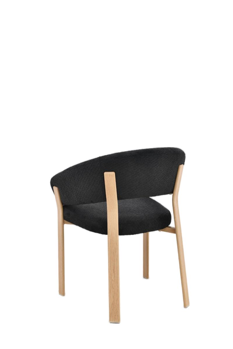 Chaise en tissu anti tache, 57x61xH79,5CM - ALESSIA