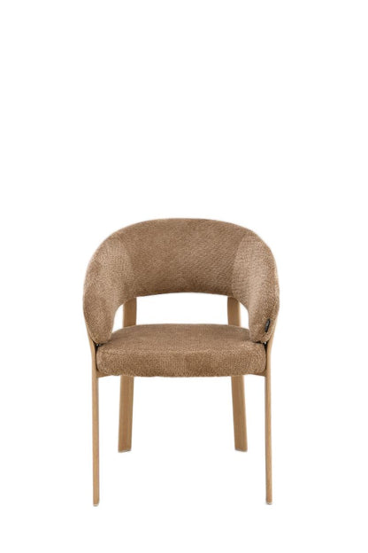 Chaise en tissu anti tache, 57x61xH79,5CM - ALESSIA