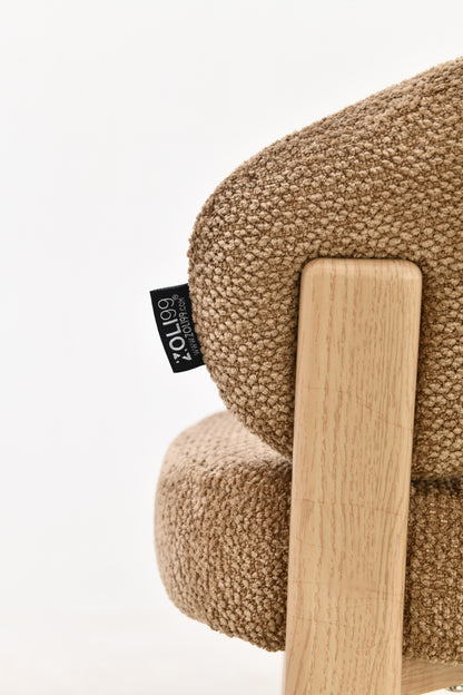 Chaise en tissu anti tache, 57x61xH79,5CM - ALESSIA