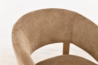 Chaise en tissu anti tache, 57x61xH79,5CM - ALESSIA
