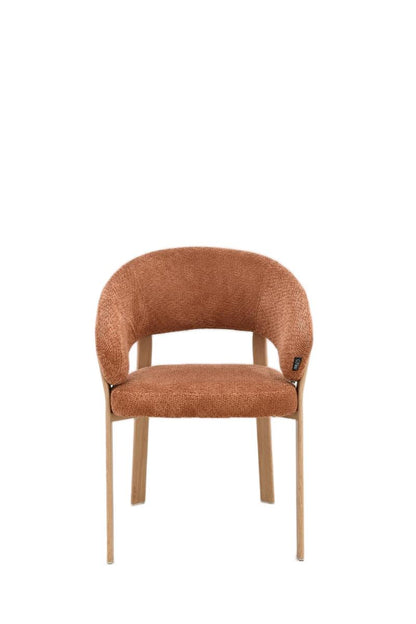 Chaise en tissu anti tache, 57x61xH79,5CM - ALESSIA