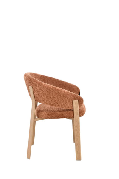 Chaise en tissu anti tache, 57x61xH79,5CM - ALESSIA