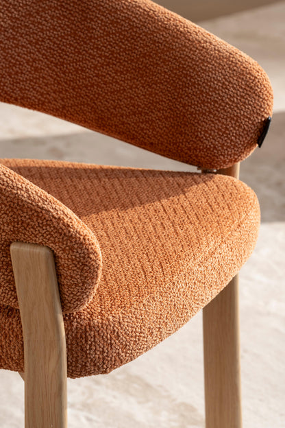 Chaise en tissu anti tache, 57x61xH79,5CM - ALESSIA