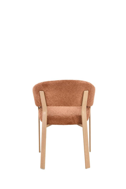 Chaise en tissu anti tache, 57x61xH79,5CM - ALESSIA