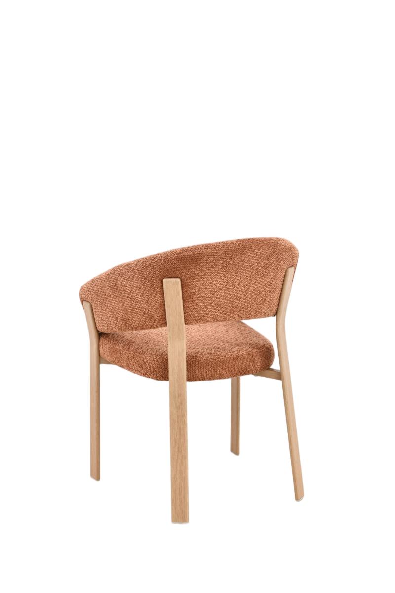 Chaise en tissu anti tache, 57x61xH79,5CM - ALESSIA