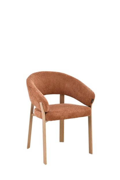 Chaise en tissu anti tache, 57x61xH79,5CM - ALESSIA