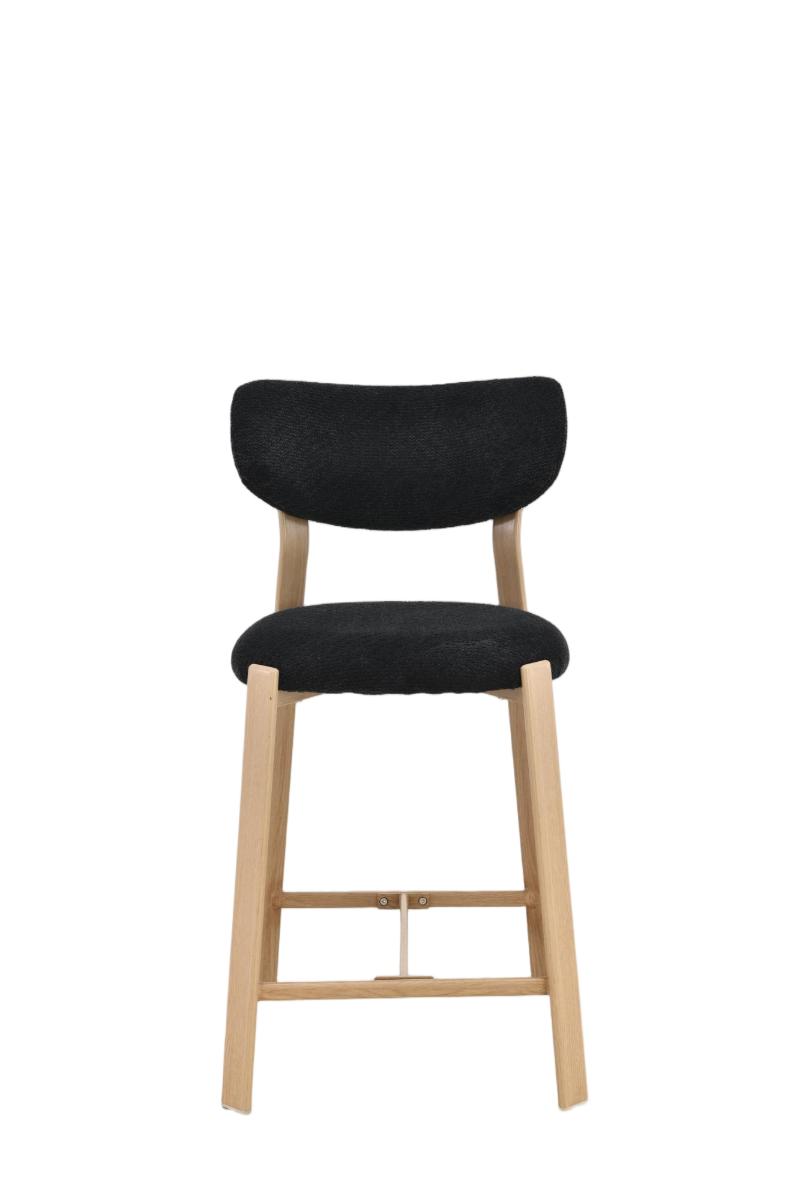 Chaise haute tabouret de bar en tissu anti tache, 50x54xH96CM - LORA