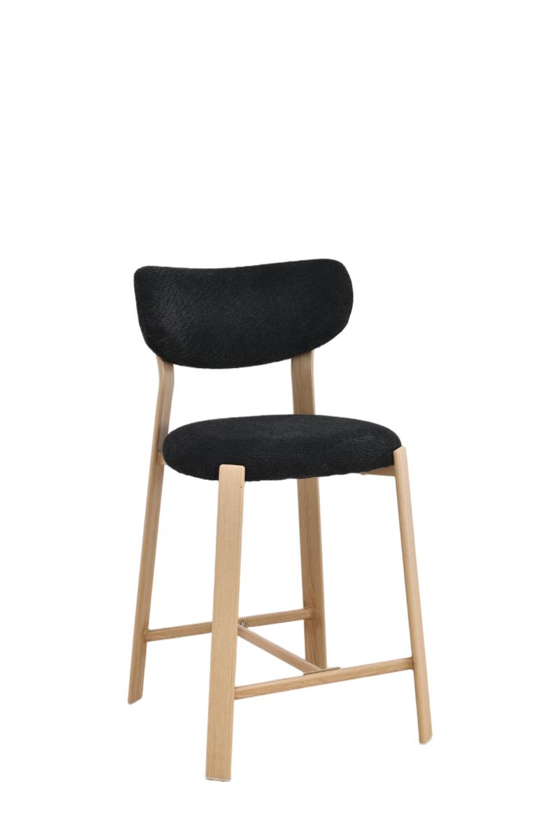 Chaise haute tabouret de bar en tissu anti tache, 50x54xH96CM - LORA
