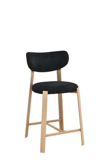 Chaise haute tabouret de bar en tissu anti tache, 50x54xH96CM - LORA