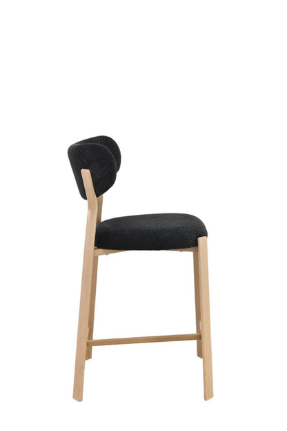 Chaise haute tabouret de bar en tissu anti tache, 50x54xH96CM - LORA