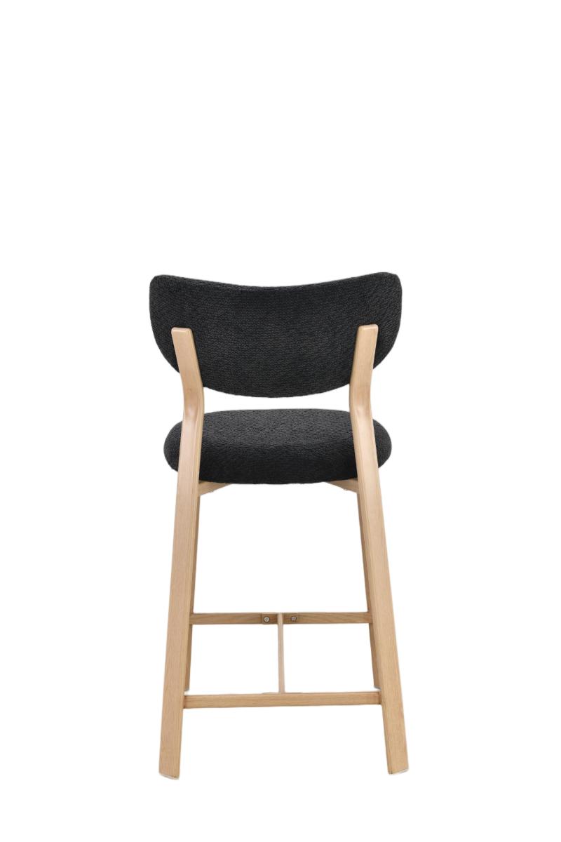 Chaise haute tabouret de bar en tissu anti tache, 50x54xH96CM - LORA