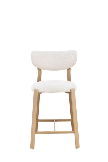 Chaise haute tabouret de bar en tissu anti tache, 50x54xH96CM - LORA