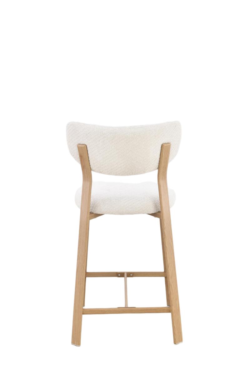 Chaise haute tabouret de bar en tissu anti tache, 50x54xH96CM - LORA