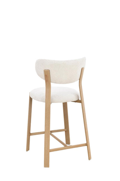 Chaise haute tabouret de bar en tissu anti tache, 50x54xH96CM - LORA